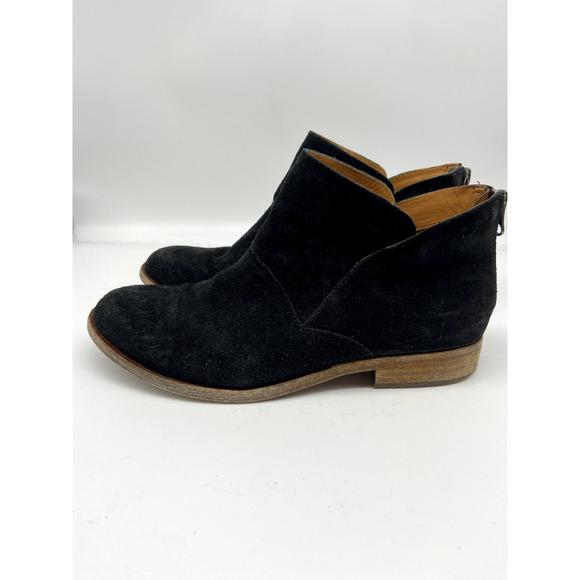 Kork-Ease Ryder Boots Womens Sz 7.5M Black Leather Suede Back Zip Ankle - Picture 4 of 15